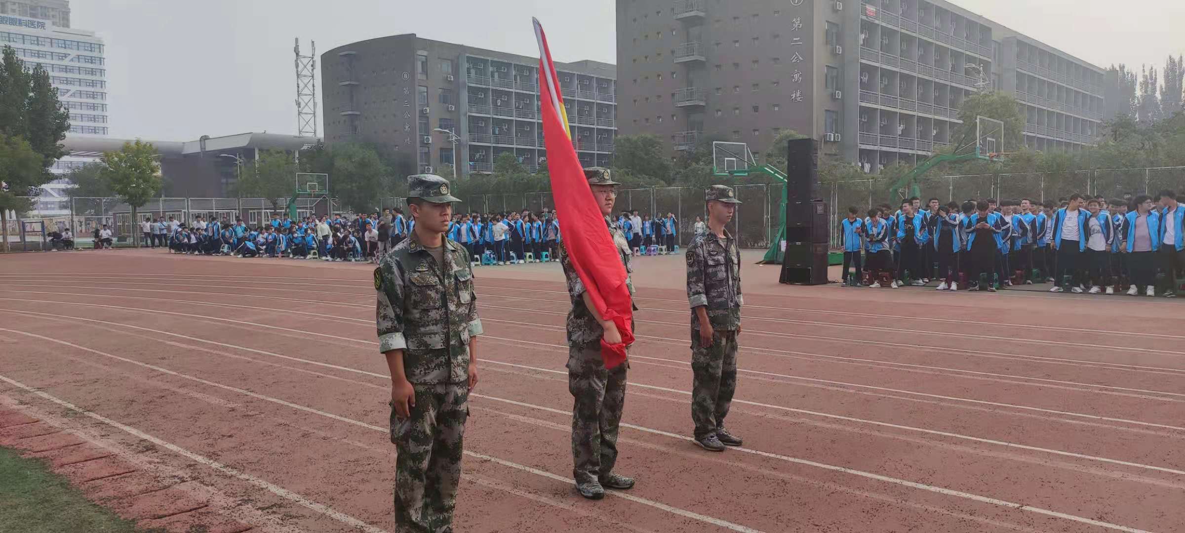 邯郸北方汽修学校军训汇演